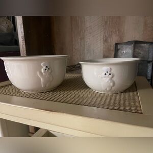 Set of 2 pillsbury dough boy nesting mixing bowls